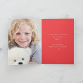 Modernes Foto Happy Feiertagskarte (Innenseite)