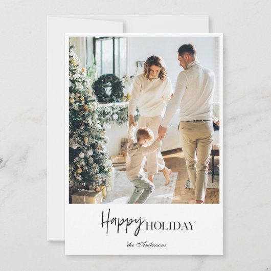 Modernes Foto | Happy Holiday (Vorderseite)