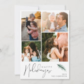 Modernes Foto - Happy Holidays Weihnachten (Vorderseite)