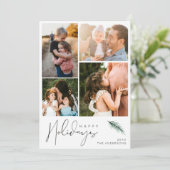 Modernes Foto - Happy Holidays Weihnachten (Stehend Vorderseite)