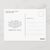 Modernes Foto Happy Holidays Weihnachten Postkarte (Rückseite)