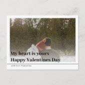 Modernes Foto | Happy Valentines Postcard Postkarte (Vorderseite)