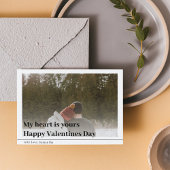 Modernes Foto | Happy Valentines Postcard Postkarte