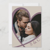 Modernes Foto Herzlich Willkommen bei Rose Dusty Einladung (Vorderseite)