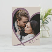 Modernes Foto Herzlich Willkommen bei Rose Dusty Einladung (Stehend Vorderseite)