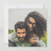 Modernes FOTO Hochzeit Einladung QR CODE UAWG Blus (Rückseite)