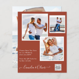 Modernes FOTO Hochzeit Einladung QR CODE UAWG Cinn