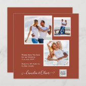 Modernes FOTO Hochzeit Einladung QR CODE UAWG Cinn (Vorne/Hinten)