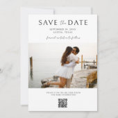 Modernes Foto Hochzeit rettet das Datum Save The Date (Vorderseite)