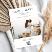Modernes Foto Hochzeit rettet das Datum Save The Date