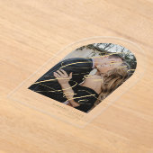 Modernes Foto - Hochzeit Save the Date Acryleinladungen (Ablage )