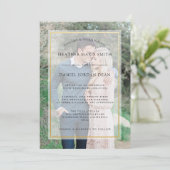 Modernes Foto Hochzeitseinladung Einladung (Stehend Vorderseite)