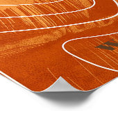 Modernes Foto Hochzeitsempfang Schild Retrobogen D (Ecke)