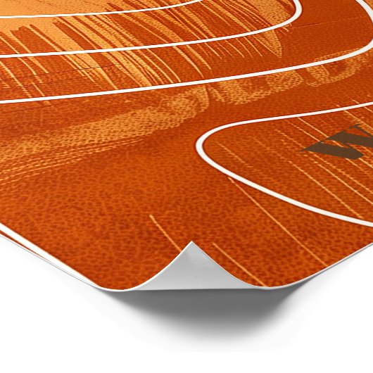 Modernes Foto Hochzeitsempfang Schild Retrobogen D (Ecke)