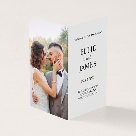 Modernes Foto Hochzeitskalender (Vorderseite)