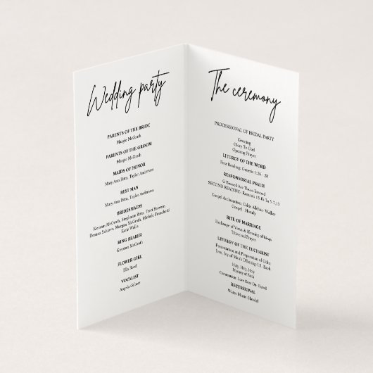 Modernes Foto Hochzeitskalender (Innenseite)