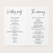 Modernes Foto Hochzeitskalender (Innenseite Aufgefaltet)