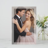 Modernes Foto Hochzeitsmenü (Stehend Vorderseite)