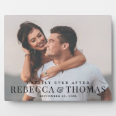 Modernes Foto Hochzeitsplatz Fotoplatte (Vorderseite)