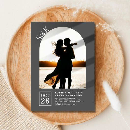 Modernes Foto I Kaiser I Hochzeit Einladung