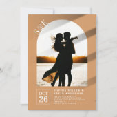 Modernes Foto I Whiskey I Wedding Einladung (Vorderseite)