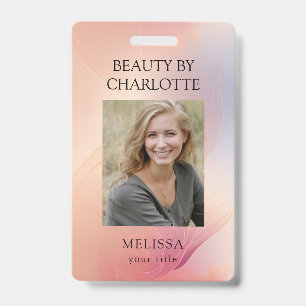 Modernes Foto-ID-Abzeichen für Mitarbeiter Ausweis