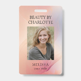 Modernes Foto-ID-Abzeichen für Mitarbeiter Ausweis