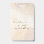 Modernes Foto-ID-Abzeichen für Mitarbeiter Ausweis (Back)