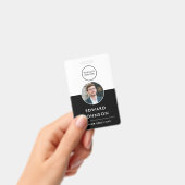 Modernes Foto ID QR Code Card Mitarbeiter Ausweis (Handheld)