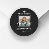 Modernes Foto im Jahr 2025 Runder Aufkleber