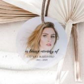 Modernes Foto in der Erinnerung Runder Aufkleber