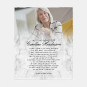 Modernes Foto in der Liebe zum Gedächtnis Fleecedecke (Vorderseite)