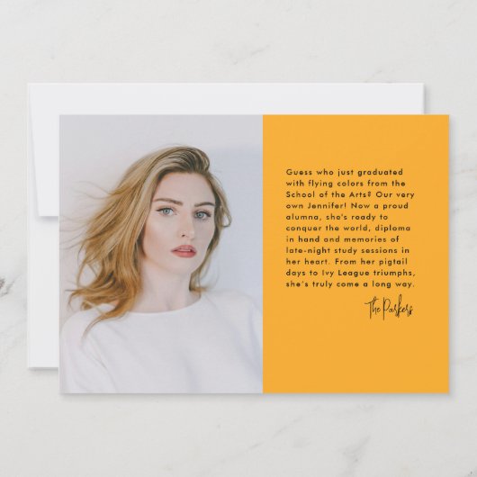 Modernes Foto in farbenfrohen Schulformen Pinsel T Ankündigung (Rückseite)