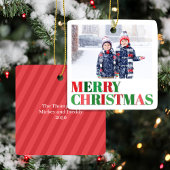 Modernes Foto in Rot und Grün Keramikornament