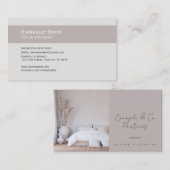 Modernes Foto Innendesign Visitenkarte (Vorne/Hinten)