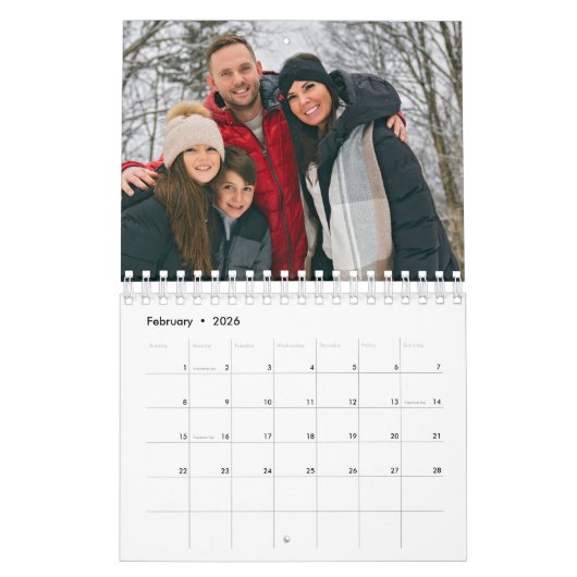 Modernes Foto Kalender (Feb 2026)