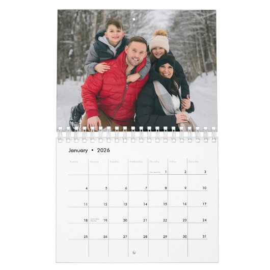 Modernes Foto Kalender (Jan 2026)