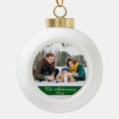 Modernes Foto Keramik Kugel-Ornament (Vorderseite)