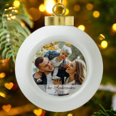 Modernes Foto Keramik Kugel-Ornament