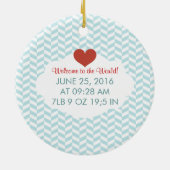 Modernes Foto - Kindergeburt Keramikornament (Hinten)