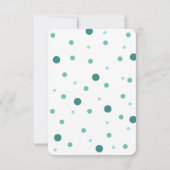 Modernes Foto Kindergeburtstag Danke | AQUAMARIN (Rückseite)