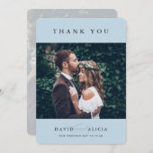 MODERNES Foto, klassisch blass Einladung (Vorne/Hinten)