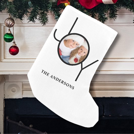 Modernes Foto Kleiner Weihnachtsstrumpf