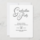 Modernes Foto kühne Schwarz-Weiß-Islamischer Absch Einladung (Rückseite)