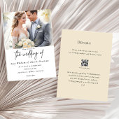 Modernes Foto kundenspezifischer QR-Code Einladung