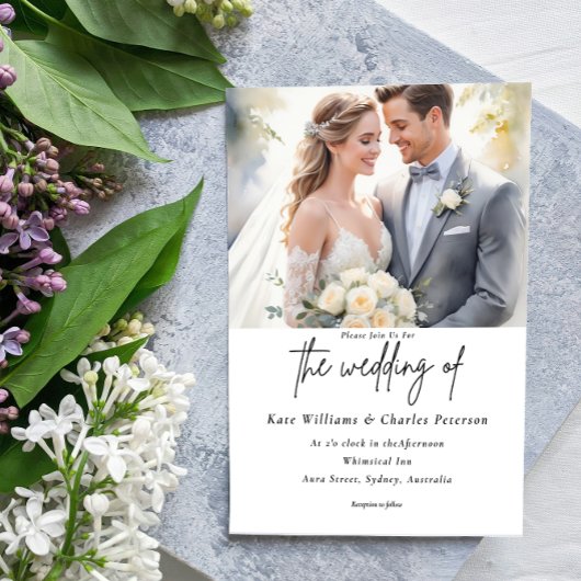 Modernes Foto kundenspezifischer QR-Code Einladung