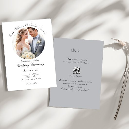 Modernes Foto kundenspezifischer QR-Code Einladung