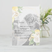 Modernes Foto Lemons Virtual Brautparty Einladung (Stehend Vorderseite)