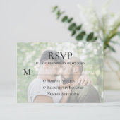 Modernes Foto LGBTQ RSVP Karte (Stehend Vorderseite)