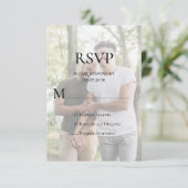 Modernes Foto LGBTQ RSVP Karte (Stehend Vorderseite)